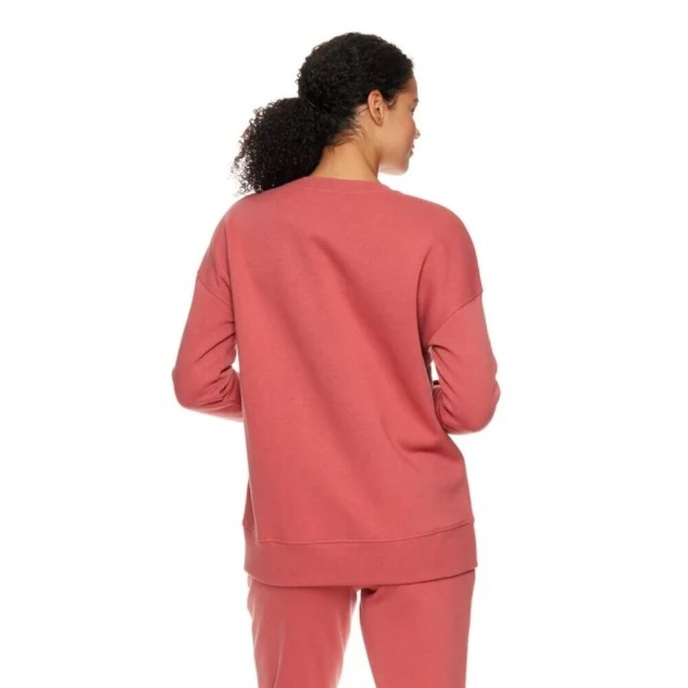 Reebok Women's Size XXXL Purpose Crew Neck Sweatshirt Dusty Cedar - Picture 12 of 13